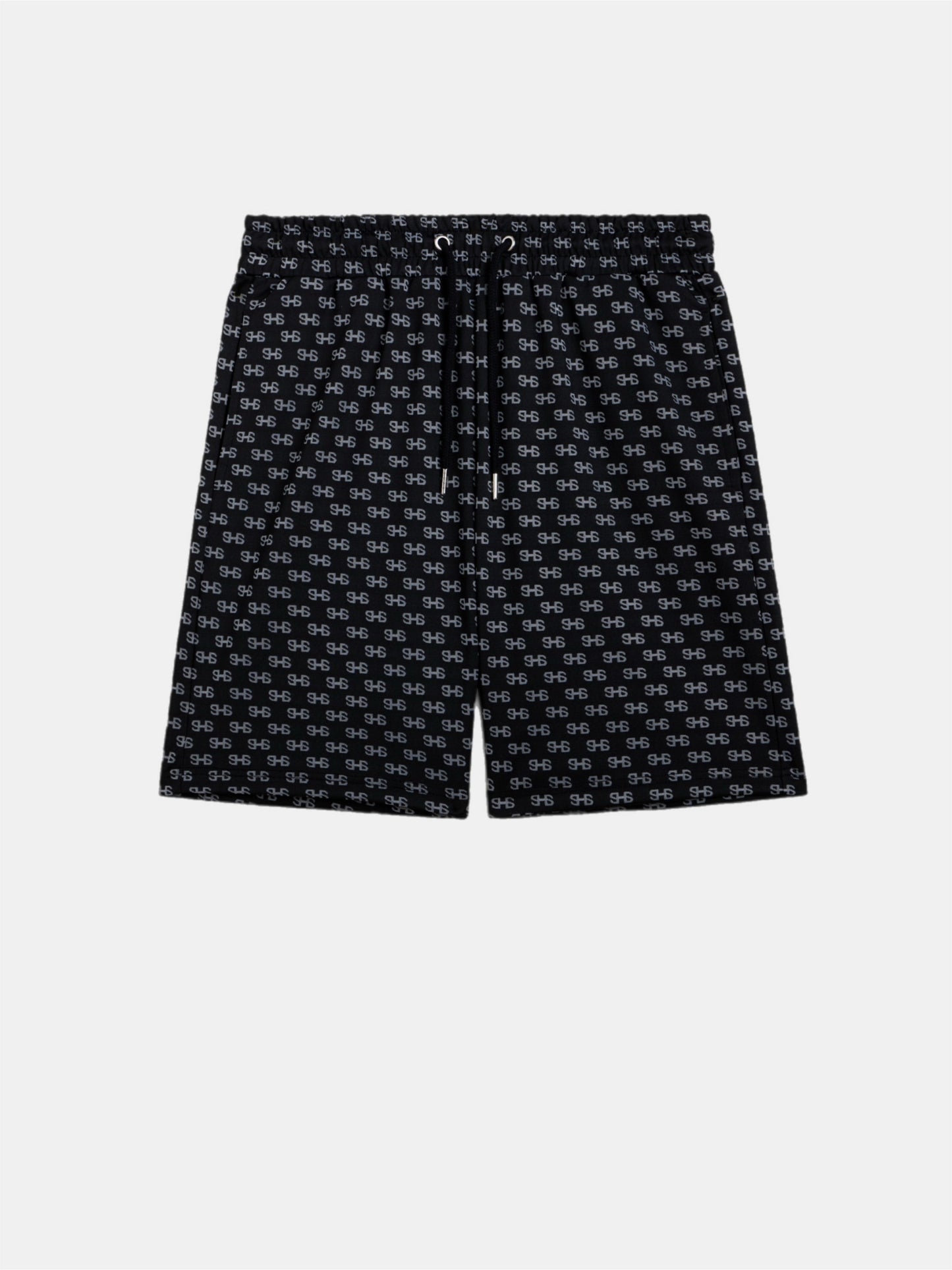 BLACK GARDEN SHORT (SILK/COTTON JACQUARD)
