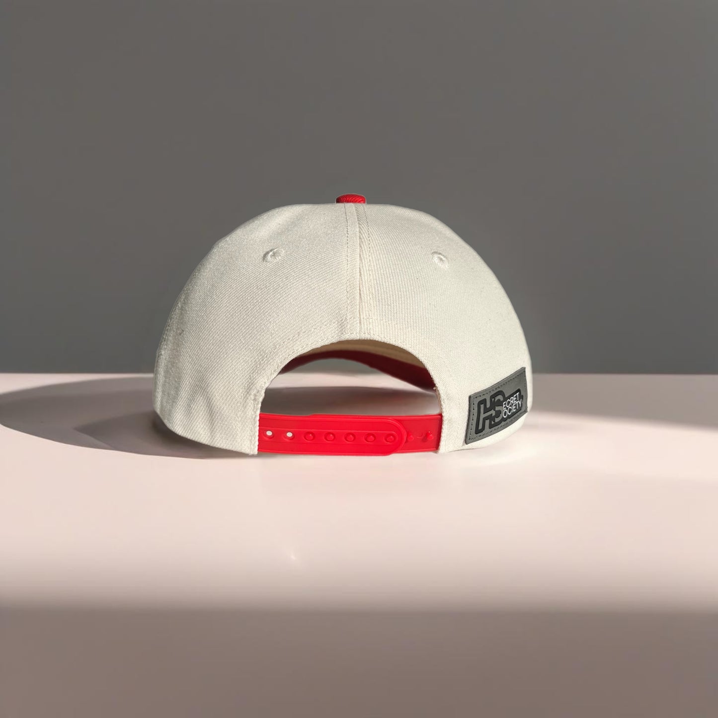 HUMAN RED WHITE HAT.