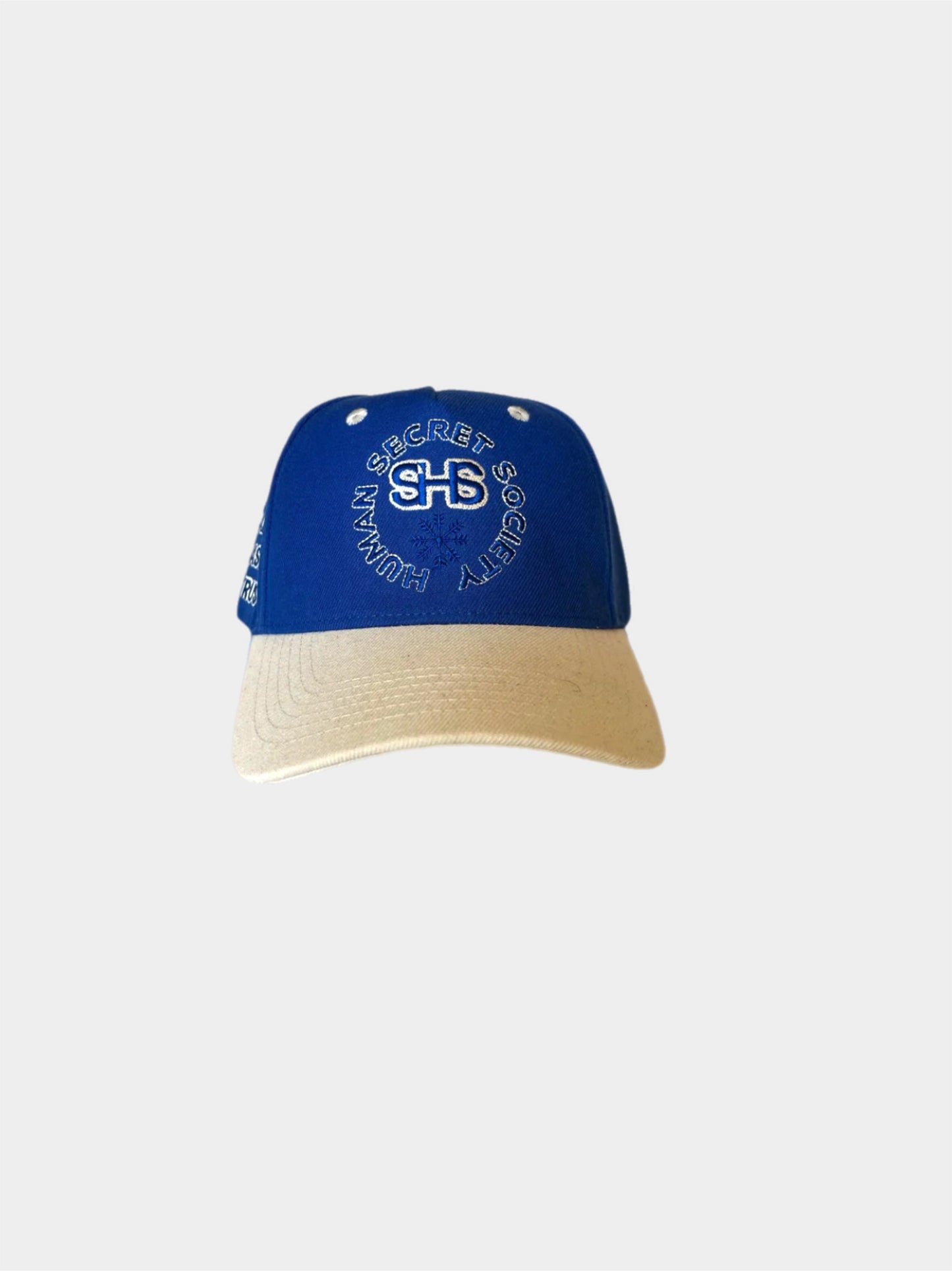 BLUE & CREAM HUMAN HAT