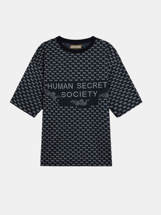 BLACK GARDEN TOP                        (SILK/COTTON JACQUARD)